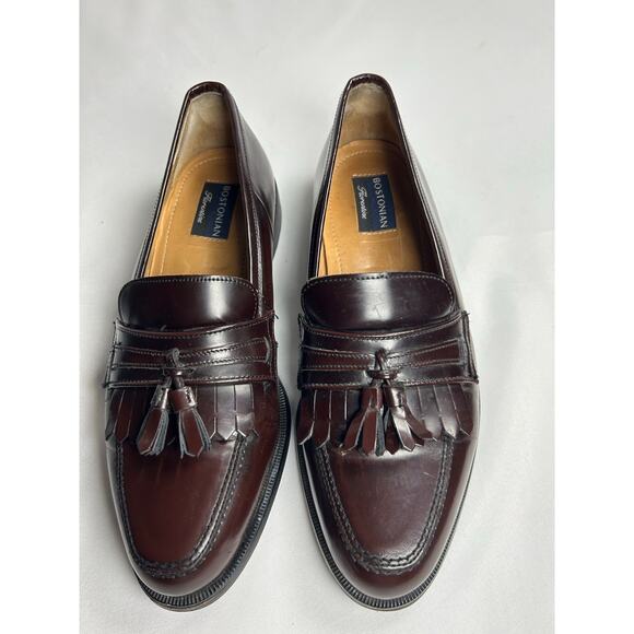Bostoninan Florentine Men\'s Kiltie Tassel Loafers Shoes Size 10M Leather Cognac main image 9
